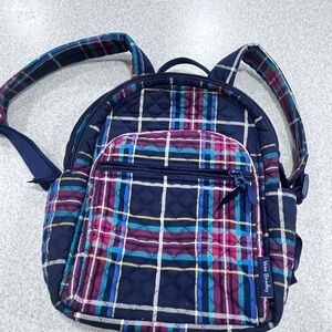 Vera Bradley Small Backpack - Tartan Plaid Print